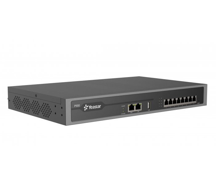Yeastar P550, IP PBX, až 8 portů, 50 uživatelů, 25 hovorů, rack