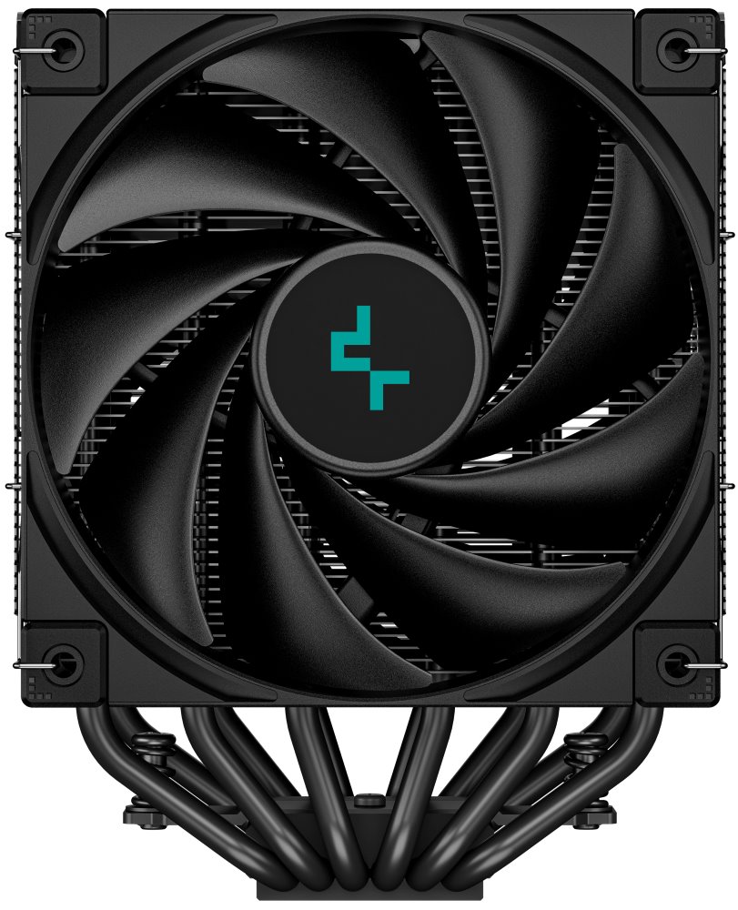 DEEPCOOL chladič AK620 Digital / 2x120mm fan / 6x heatpipes / pro Intel i AMD/ komplet černý / digitální display