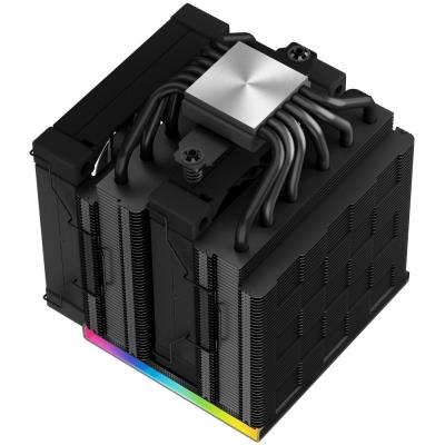 DEEPCOOL chladič AK620 Digital / 2x120mm fan / 6x heatpipes / pro Intel i AMD/ komplet černý / digitální display