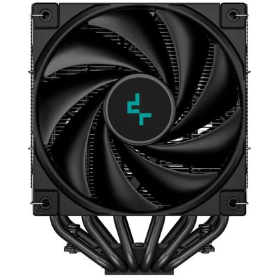 DEEPCOOL chladič AK620 Digital / 2x120mm fan / 6x heatpipes / pro Intel i AMD/ komplet černý / digitální display