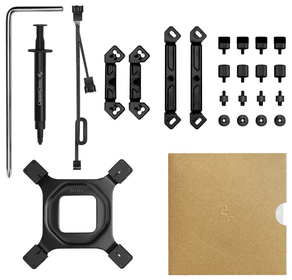 DEEPCOOL chladič AK620 Digital / 2x120mm fan / 6x heatpipes / pro Intel i AMD/ komplet černý / digitální display