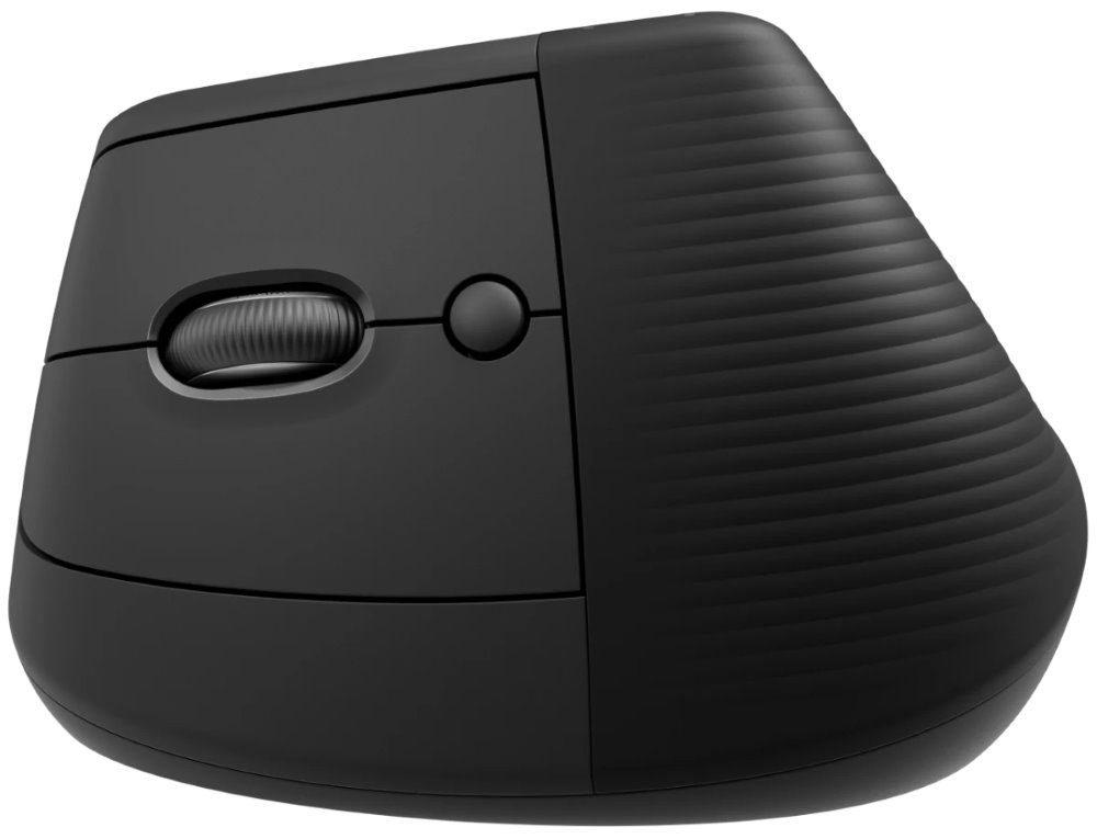 Logitech Lift Left Vertical Ergonomic Mouse - Graphite   Vertikální myš, optická, 6 tlačítek, bezdrátová, USB+Bluetooth