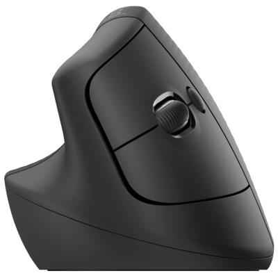 Logitech Lift Left Vertical Ergonomic Mouse - Graphite   Vertikální myš, optická, 6 tlačítek, bezdrátová, USB+Bluetooth