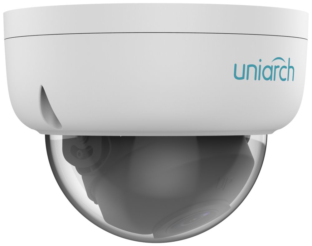 Uniarch by Uniview IP kamera/ IPC-D124-PF28K/ Dome/ 4Mpx/ objektiv 2.8mm/ 1440p/ McSD slot/ IP67/ IR30/ PoE/ Onvif