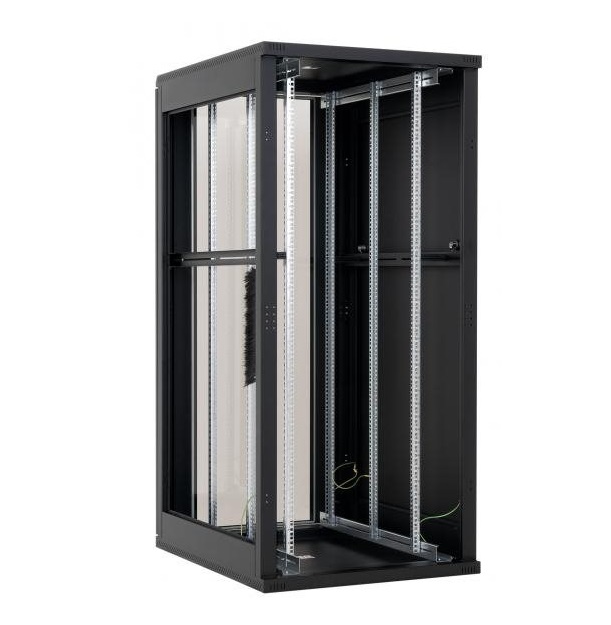 Triton 19" rozvaděč stojanový 45U/600x800, skleněné dveře, černý