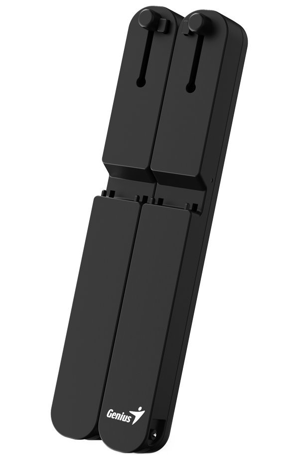 GENIUS G-Stand M200 přenosný stojan na notebook, tablet a telefon, 10-17", 6 pozic, skládací, černý