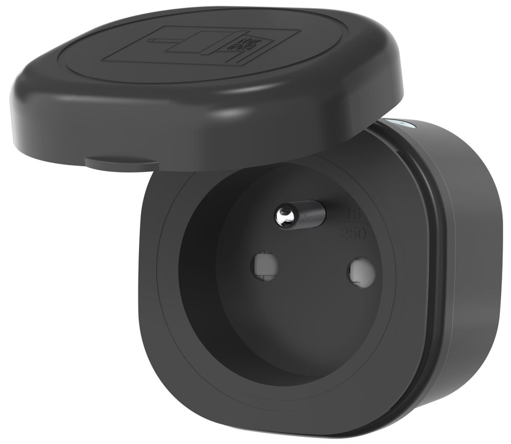 IMMAX NEO LITE SMART chytrá venkovní zásuvka s kolíkem (typ E)/ IP44/ Wi-Fi/ Google Assistant/ Amazon Alexa/ LIDL/ TUYA