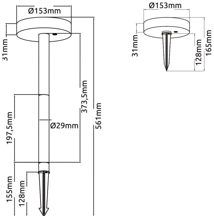 IMMAX NEO LITE SMART solární svítidlo ROUND, RGB, IP65, BT, TUYA, 1,9W, TUYA