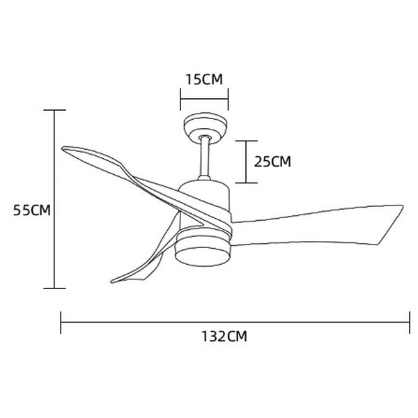 IMMAX NEO LITE SOFISTICADO SMART LED stropní svítidlo s ventilátorem Wi-Fi černé/dřevo, TUYA