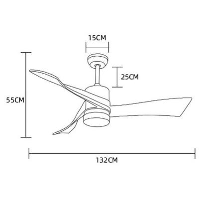 IMMAX NEO LITE SOFISTICADO SMART LED stropní svítidlo s ventilátorem Wi-Fi černé/dřevo, TUYA