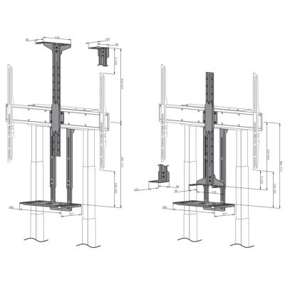 Neomounts AFL-875BL1/Držák kamery a multimedia police pro FL55-875BL1 a WL55-875BL1/nosn. 9kg/Logitech ad./černý