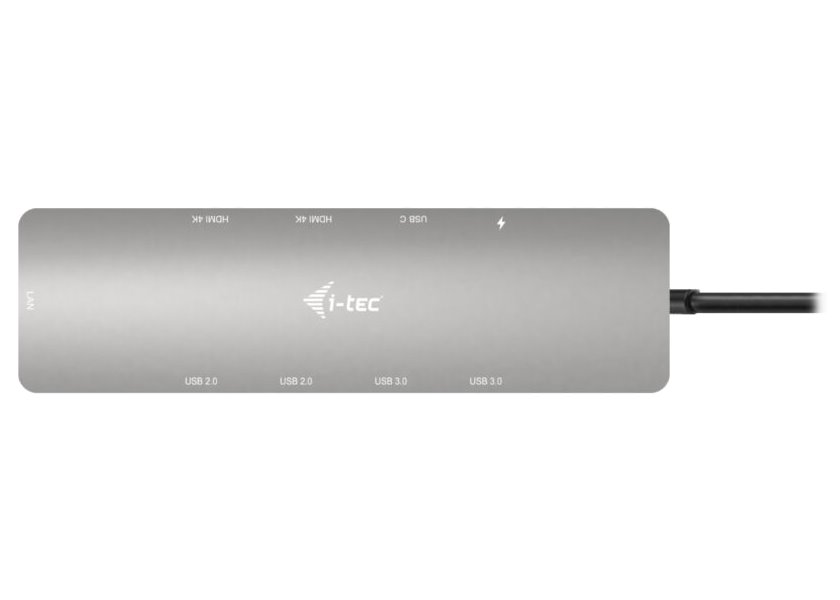 i-tec dokovací stanice USB-C Metal Nano/ 2x USB 3.2/ 2x USB 2.0/ 2x HDMI/ LAN/ Power Delivery 100W