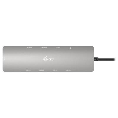 i-tec dokovací stanice USB-C Metal Nano/ 2x USB 3.2/ 2x USB 2.0/ 2x HDMI/ LAN/ Power Delivery 100W