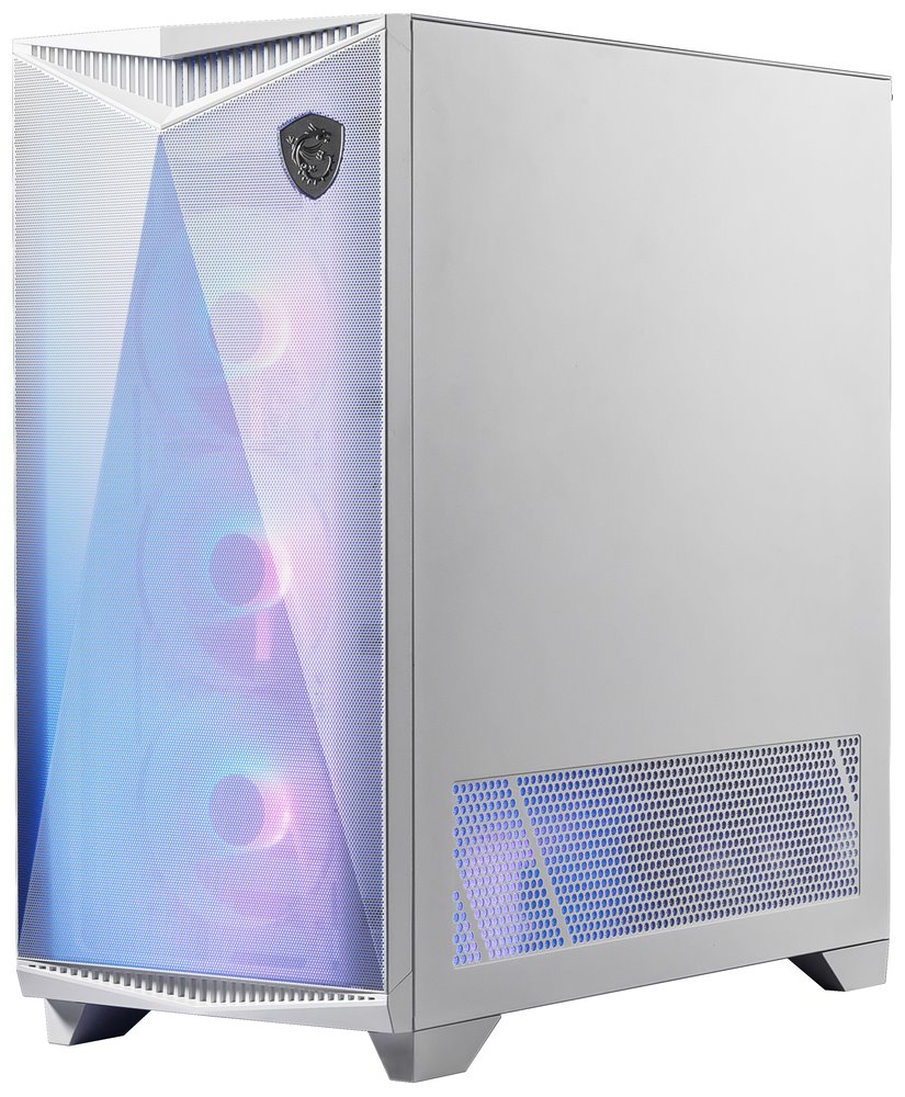 MSI skříň MPG GUNGNIR 300R AIRFLOW WHITE/ bez zdroje/ bílý/ levé temperované sklo/ 4x 120 mm A-RGB fan/ 1x USB-C/ 2x USB