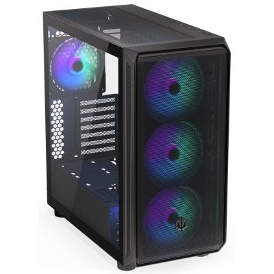 Endorfy skříň Arx 700 ARGB / ATX / 4x 140 ARGB fan (až 8 fans) / 2x USB / USB-C / mesh p. / tvrzené sklo / černá
