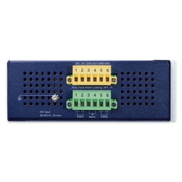 Planet IVR-300FP Enterprise router/FW VPN/VLAN/QoS/HA/AP kontr, 2xWAN(SD-WAN), 3xLAN,1xSFP,4xPoE, IP30,-40/75st,48-54VDC