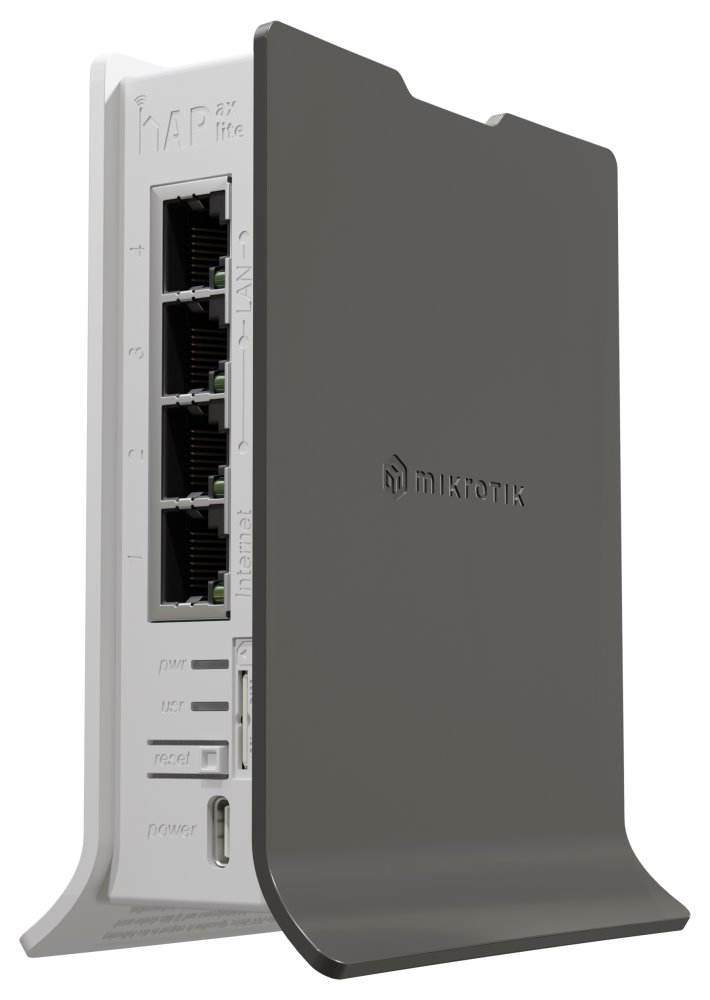 MikroTik hAP ax lite LTE6, 4x GbE, 2.4 GHz Wi-Fi 6, LTE, PSU, L4