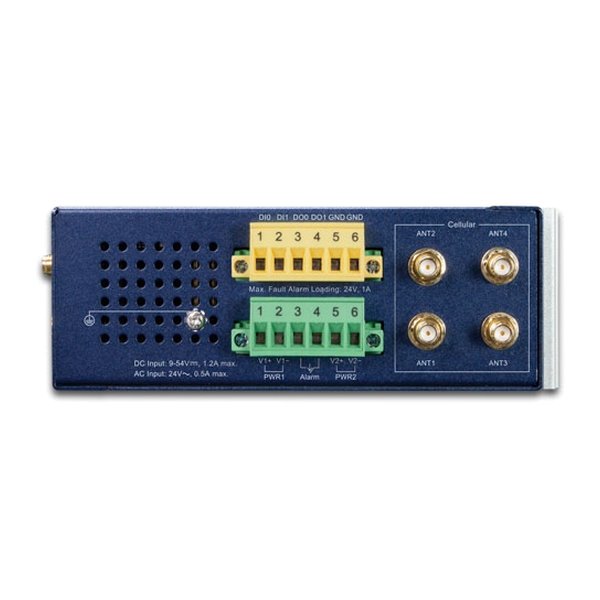 Planet LCG-300-NR IoT LoRaWAN průmyslová brána, 5G/4G, 5x LAN 1Gb, DIN, IP30, -40/+75C, 9-54VDC