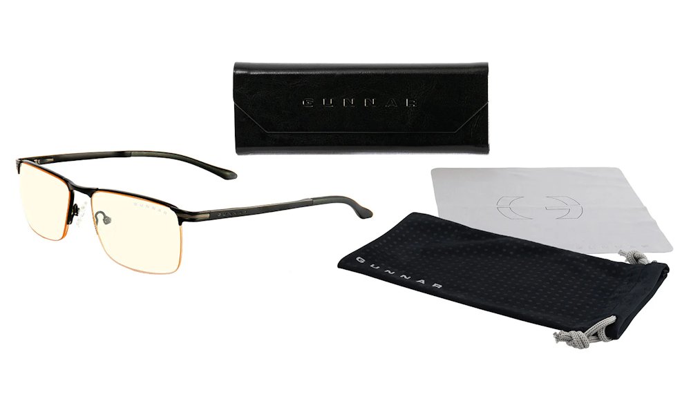 GUNNAR kancelářske/herní brýle MARIN ONYX * čirá  skla * BLF 35  * GUNNAR focus