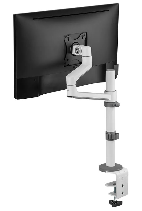 Neomounts DS60-425WH1 /Držák displeje/na stůl/17-27"/svorka+průchodka/3čepy/VESA 100X100/nosn.8kg/1 displej/bílý