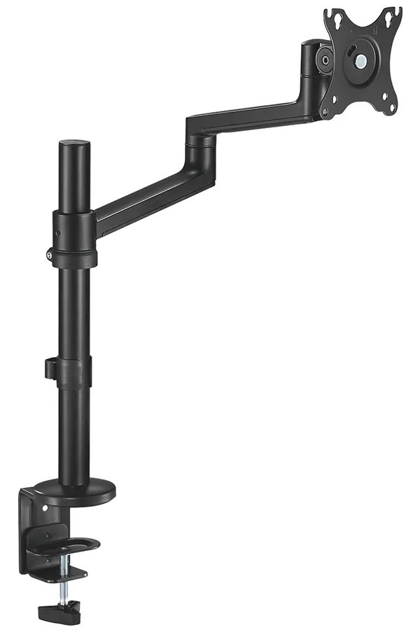 Neomounts DS60-425BL1 /Držák displeje/na stůl/17-27"/svorka+průchodka/3čepy/VESA 100X100/nosn.8kg/1 displej/černý