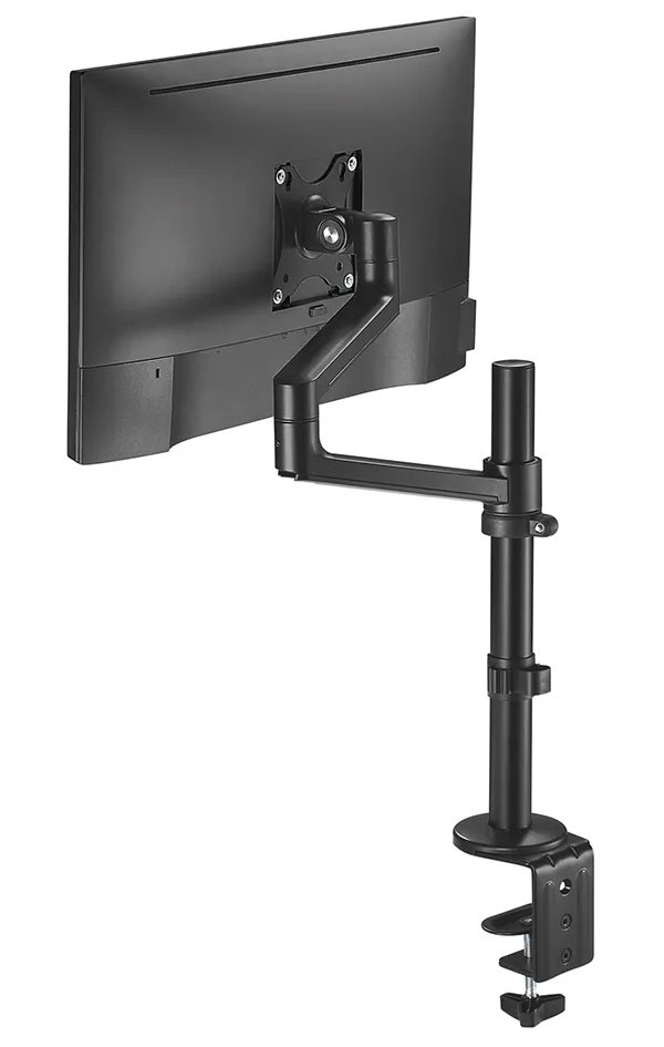 Neomounts DS60-425BL1 /Držák displeje/na stůl/17-27"/svorka+průchodka/3čepy/VESA 100X100/nosn.8kg/1 displej/černý