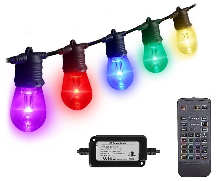 IMMAX NEO LITE SMART venkovní dekorační řetěz girlanda 15W, Wi-Fi, RGB+CCT, IP65, TUYA, 15m