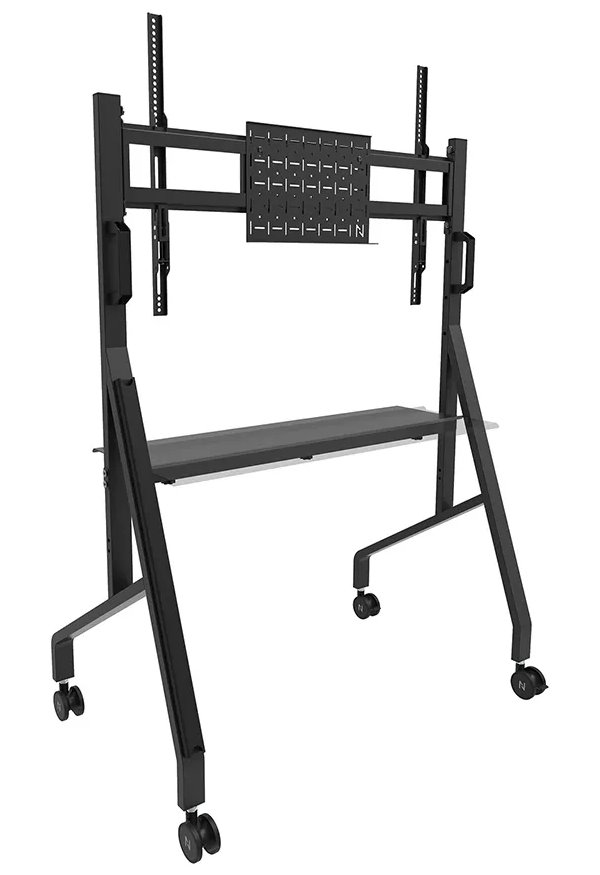 Neomounts FL50-525BL1 /Držák displeje/vozík/55-86"/4 kolečka/VESA 900X600/nosn. 76kg/nast.výšky/černý