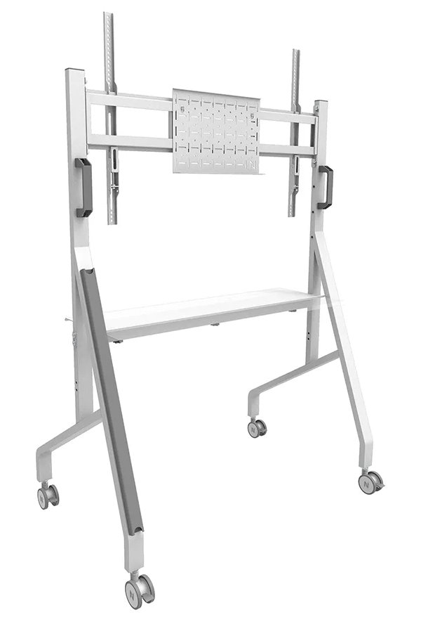 Neomounts FL50-525WH1 /Držák displeje/vozík/55-86"/4 kolečka/VESA 900X600/nosn. 76kg/nast.výšky/bílý