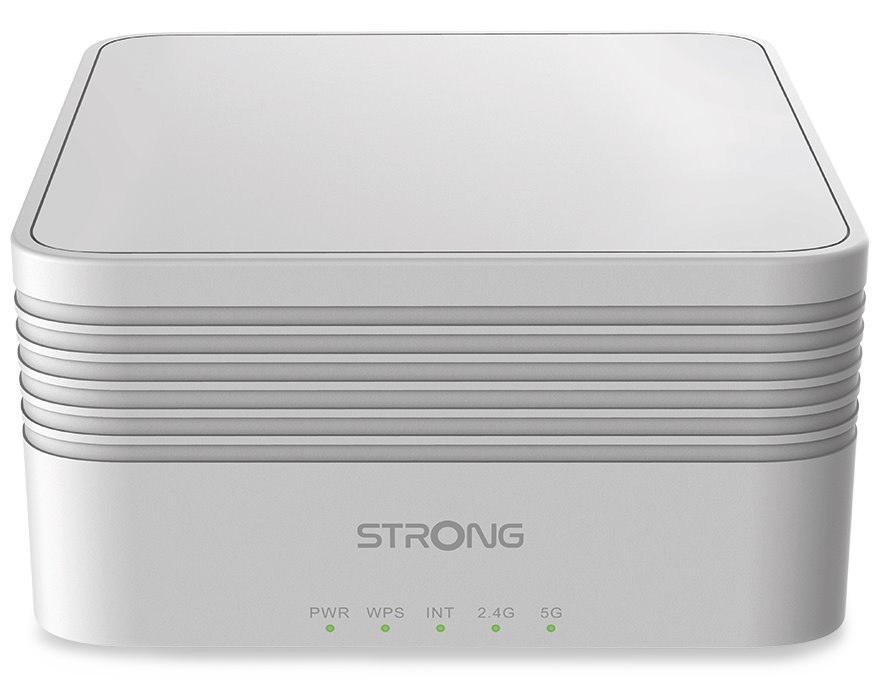 STRONG sada 3 ATRIA Wi-Fi Mesh Home TRIO PACK AX3000/ Wi-Fi 802.11a/b/g/n/ac/ax/ 2402 Mbit/s/ 2,4GHz a 5GHz/ 3x LAN/bílý