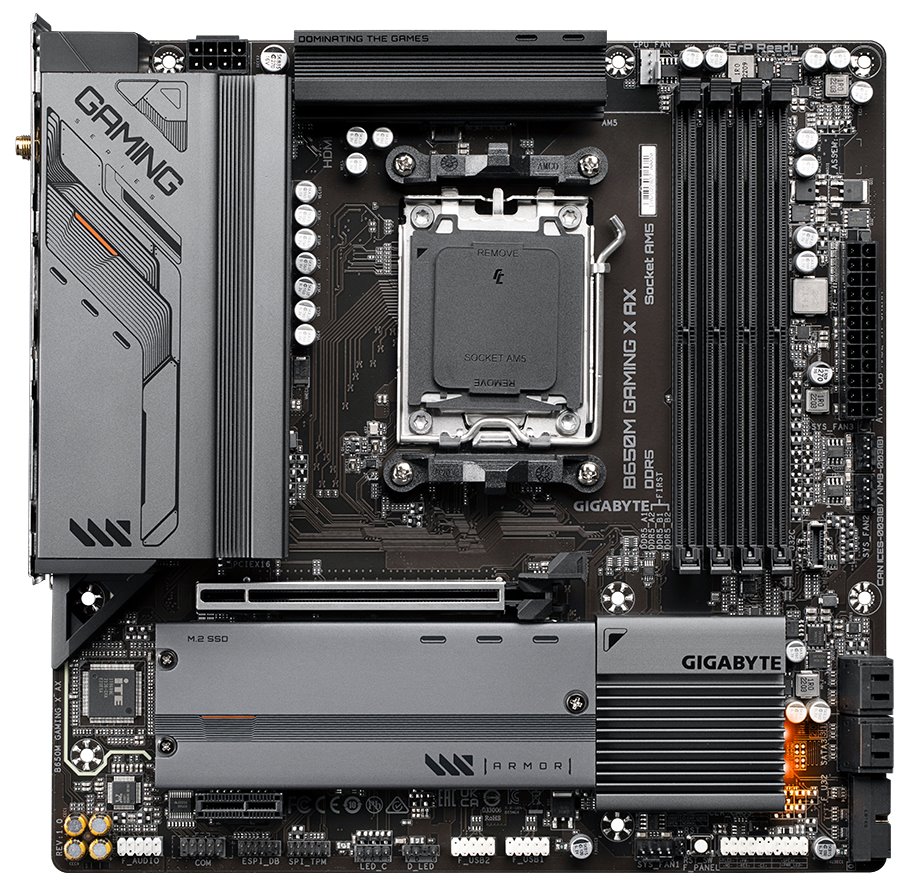 OPRAVENÉ - GIGABYTE B650M GAMING X AX / AMD B650 / AM5 / 4x DDR5 / 2x M.2 / HDMI / 2x DP / USB-C / Wi-Fi / mATX