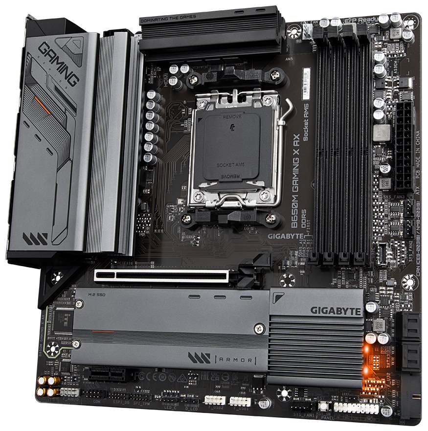 OPRAVENÉ - GIGABYTE B650M GAMING X AX / AMD B650 / AM5 / 4x DDR5 / 2x M.2 / HDMI / 2x DP / USB-C / Wi-Fi / mATX