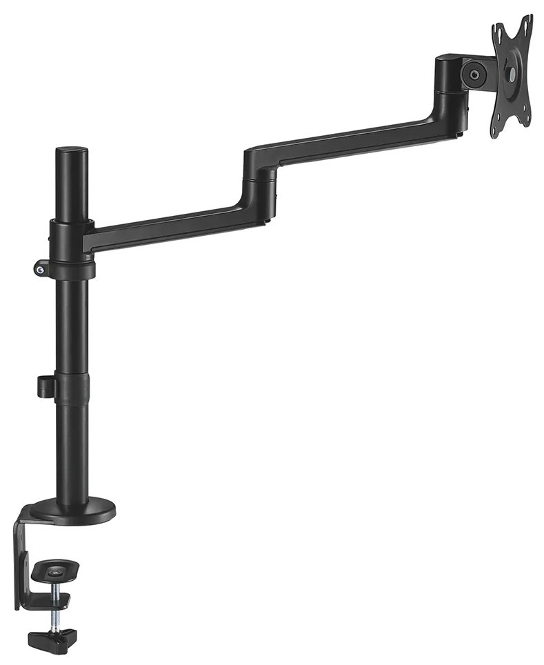 Neomounts DS60-425BL1 /Držák displeje/na stůl/17-27"/svorka+průchodka/3čepy/VESA 100X100/nosn.8kg/1 displej/černý