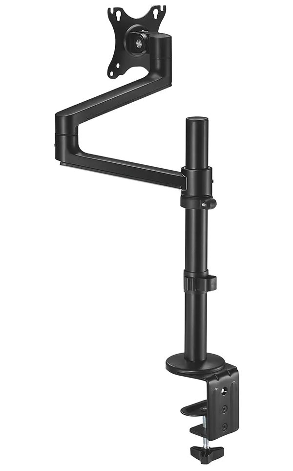 Neomounts DS60-425BL1 /Držák displeje/na stůl/17-27"/svorka+průchodka/3čepy/VESA 100X100/nosn.8kg/1 displej/černý