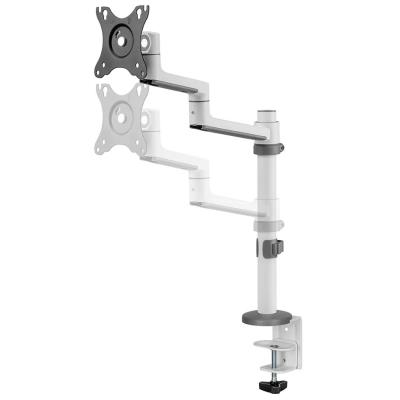 Neomounts DS60-425WH1 /Držák displeje/na stůl/17-27"/svorka+průchodka/3čepy/VESA 100X100/nosn.8kg/1 displej/bílý