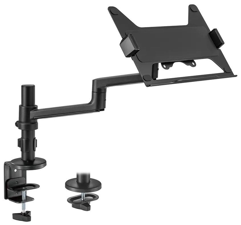 Neomounts DS20-425BL1 /Držák notebooku/na stůl/11,6-17,3"/svorka+průchodka/3čepy/nosn.5kg/černý
