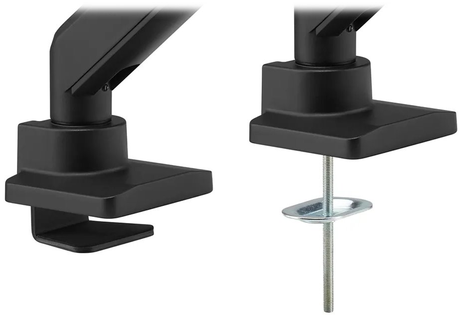 Neomounts DS70PLUS-450BL1/Držák zakřiveného displeje/na stůl/17-49"/svorka+průch./VESA 100X100/nosn.18kg/plyn.píst/1 dis