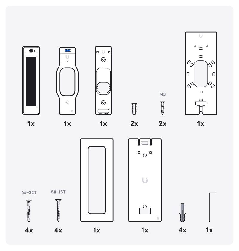 Ubiquiti UniFi Access Reader G2 Professional - Přístupová NFC čtečka s kamerou, dotykový displej, krytí IP55, PoE