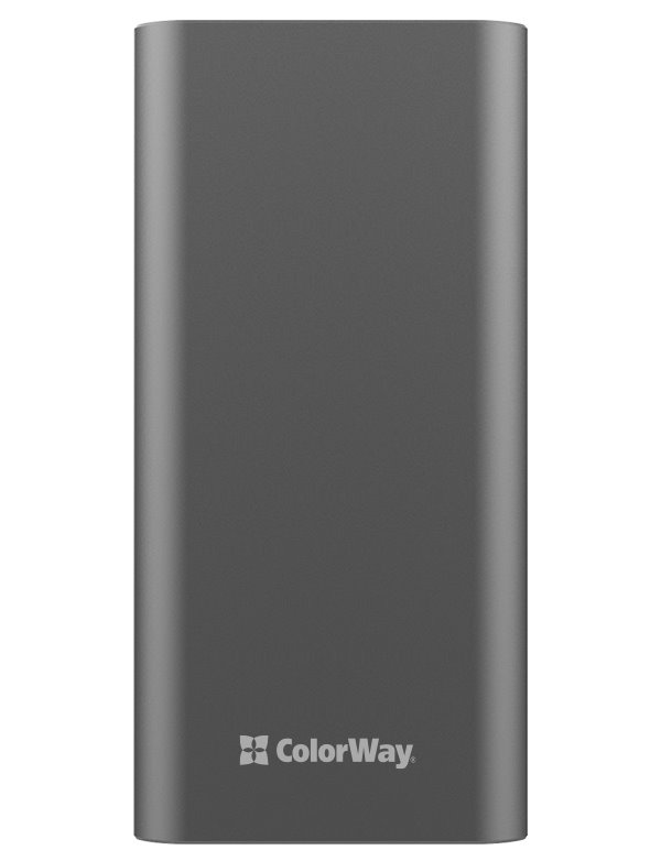 COLORWAY powerbanka/ 20 000mAh/ 2x USB QC3.0/ USB-C Power Delivery 20W/ Lighting/ LED/ Micro-USB/ Šedivá