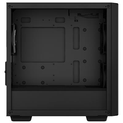 DEEPCOOL skříň CC360 ARGB / MiniITX / 3x120 ARGB fan / USB 2.0 / USB 3.0 / tvrzené sklo / černá