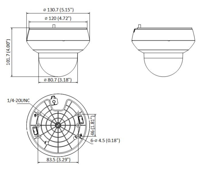 OPRAVENÉ - HiLook PTZ kamera PTZ-N2204I-DE3(F)/ rozlišení 2Mpix/ objektiv 4x/ H.265+/ krytí IP66+IK10/ IR až 20m