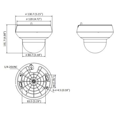 OPRAVENÉ - HiLook PTZ kamera PTZ-N2204I-DE3(F)/ rozlišení 2Mpix/ objektiv 4x/ H.265+/ krytí IP66+IK10/ IR až 20m