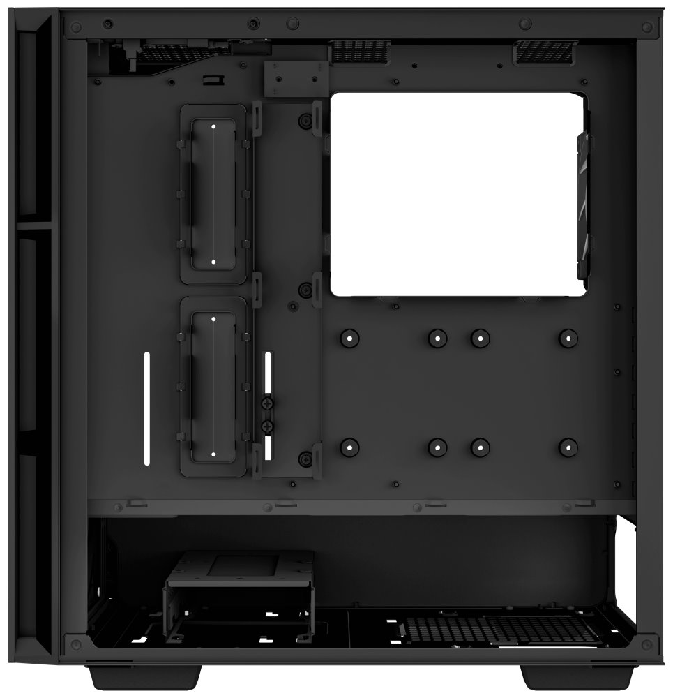 DEEPCOOL skříň CH560 Digital / MidT/ 3x140 a 120mm ARGB fan / USB 3.0 / USB-C/ tvrzené sklo / digitální displej / černá