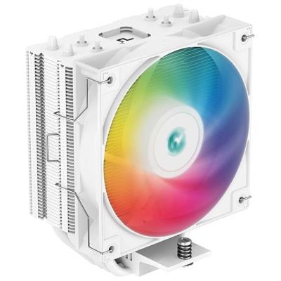 DEEPCOOL chladič AG400 ARGB / 120mm fan ARGB / 4x heatpipes / PWM / pro Intel i AMD / bílý