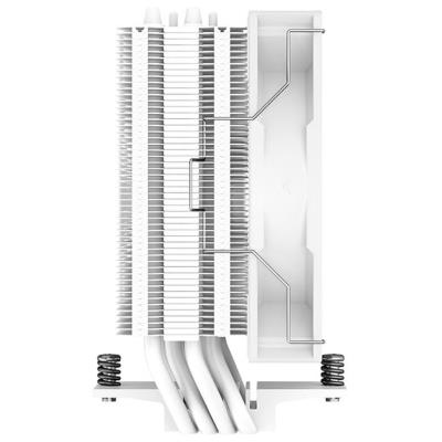 DEEPCOOL chladič AG400 ARGB / 120mm fan ARGB / 4x heatpipes / PWM / pro Intel i AMD / bílý