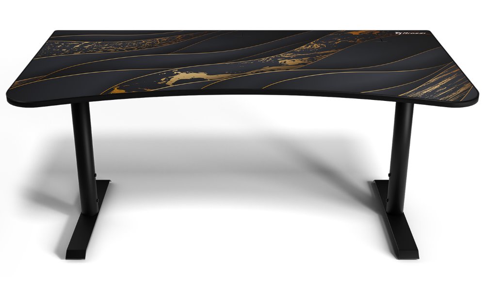 AROZZI herní stůl ARENA Gaming Desk Black Gold