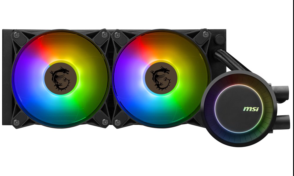 MSI vodní chladič CPU MAG CORELIQUID E240/ 2x 120mm ARGB fan/ podpora LGA1700