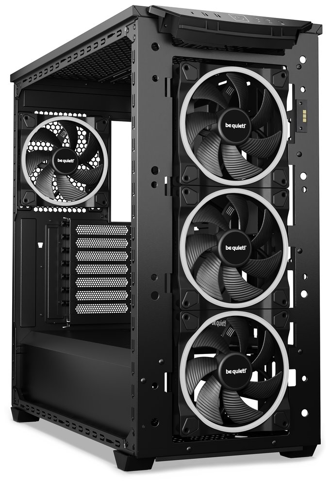Be quiet! skříň SHADOW BASE 800FX / ARGB / 4x140mm ARGB fan / USB-C / 2xUSB 3.0 / tvrzené sklo / černá
