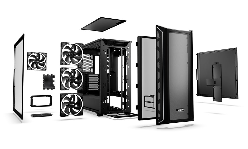 Be quiet! skříň SHADOW BASE 800FX / ARGB / 4x140mm ARGB fan / USB-C / 2xUSB 3.0 / tvrzené sklo / černá