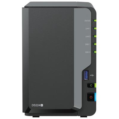 Synology DS224+  2x SATA, 2GB RAM, 2x USB 3.2, 2x GbE